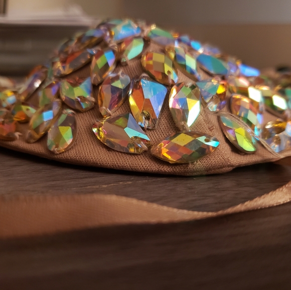 Guess By Marciano Rhinestone Bustier Crop Top - Picture 6 of 9